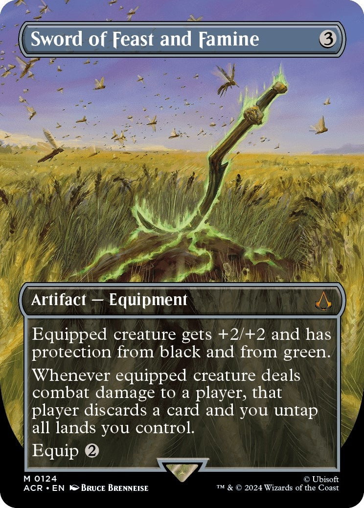 Image for Sword of Feast and Famine (Borderless) (Universes Beyond: Assassin's Creed) (124) - Magic: The Gathering
