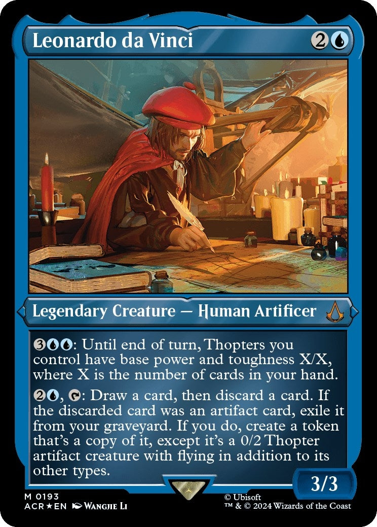 Image for Leonardo da Vinci (Foil Etched) (Universes Beyond: Assassin's Creed) (193) - Magic: The Gathering