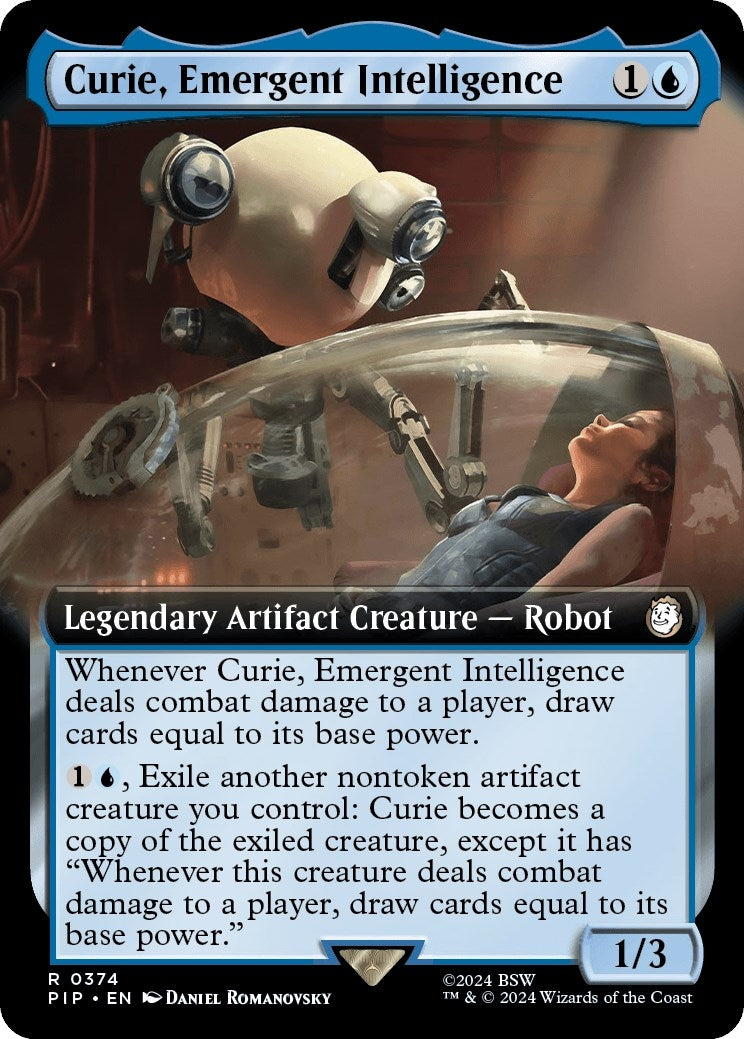 Image for Curie, Emergent Intelligence (Extended Art) (Universes Beyond: Fallout) (374) - Magic: The Gathering