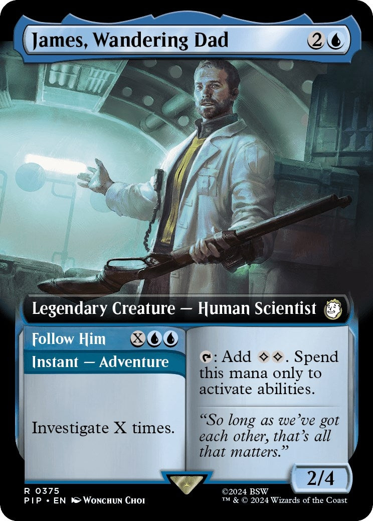 Image for James, Wandering Dad (Extended Art) (Universes Beyond: Fallout) (375) - Magic: The Gathering