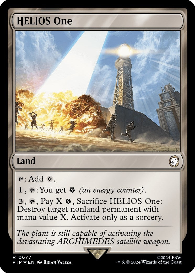 Image for HELIOS One (Surge Foil) (Universes Beyond: Fallout) (677) - Magic: The Gathering