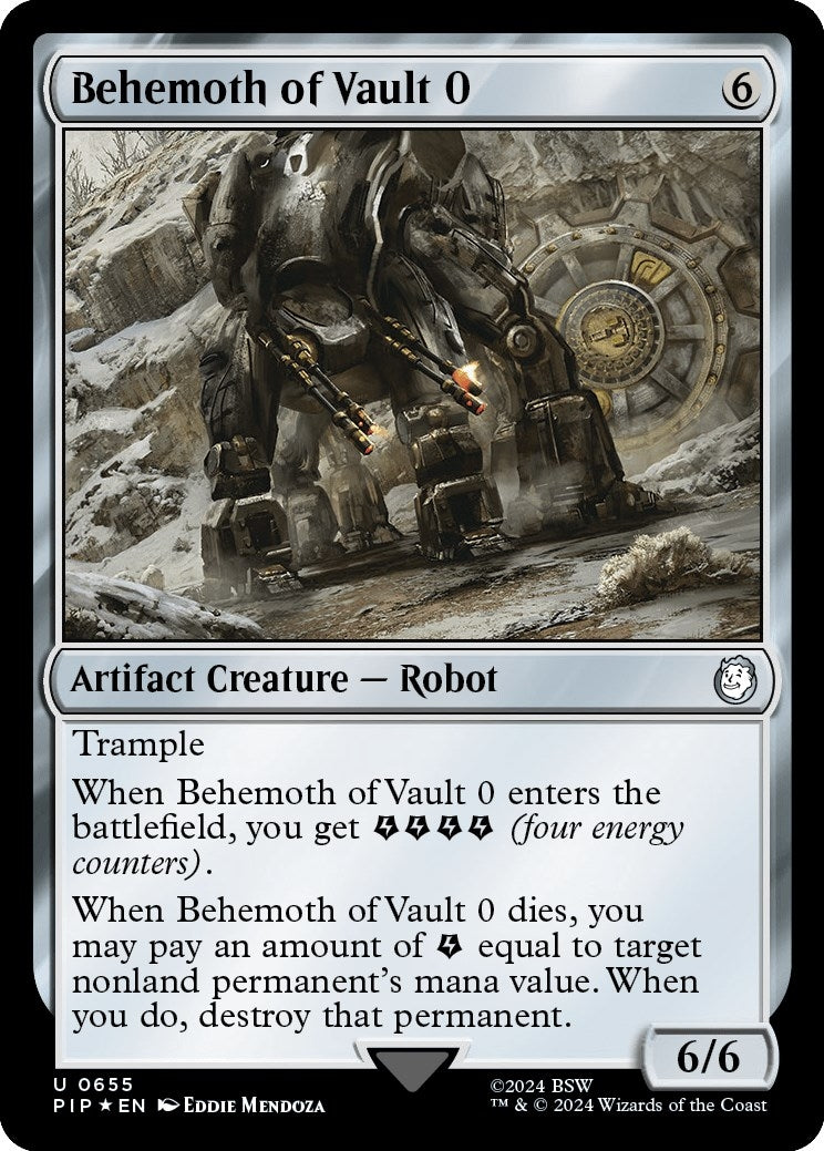 Image for Behemoth of Vault 0 (Surge Foil) (Universes Beyond: Fallout) (655) - Magic: The Gathering