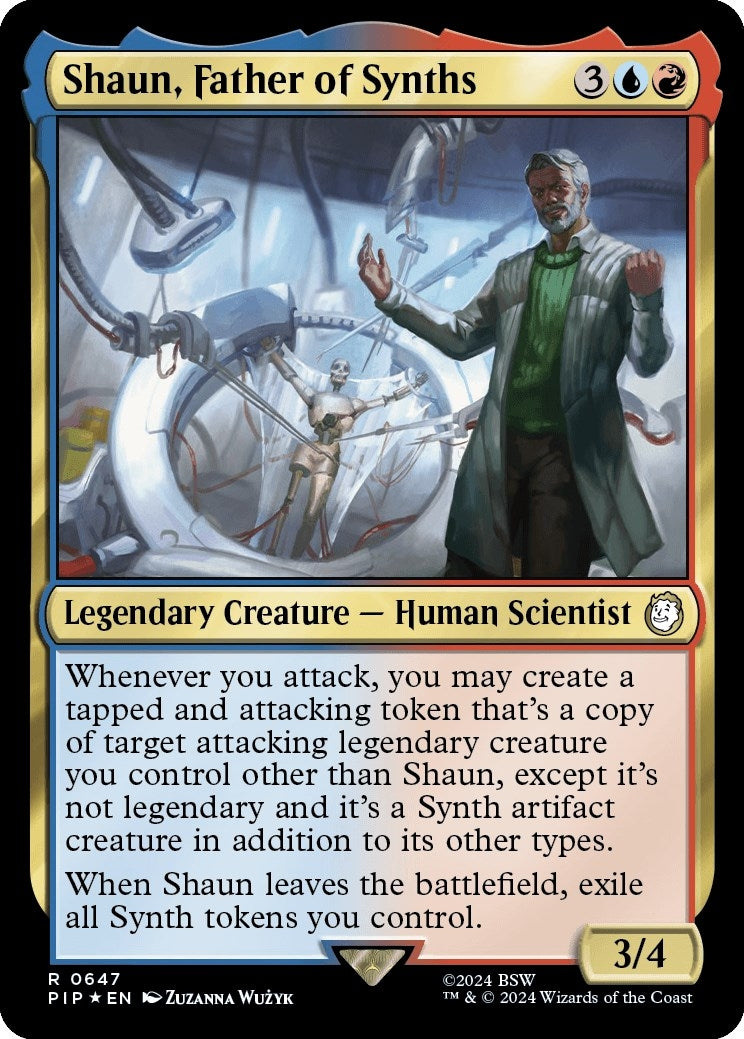 Image for Shaun, Father of Synths (Surge Foil) (Universes Beyond: Fallout) (647) - Magic: The Gathering