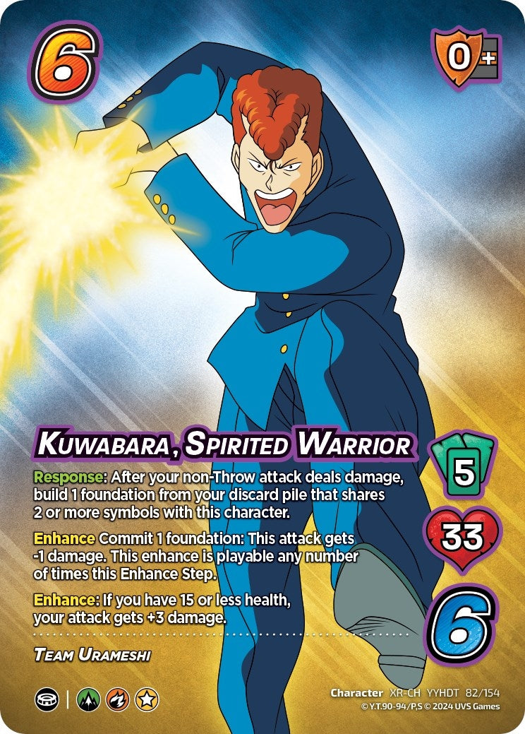 Image for Kuwabara, Spirited Warrior (XR) (Yu Yu Hakusho: Dark Tournament) (82/154) - UniVersus