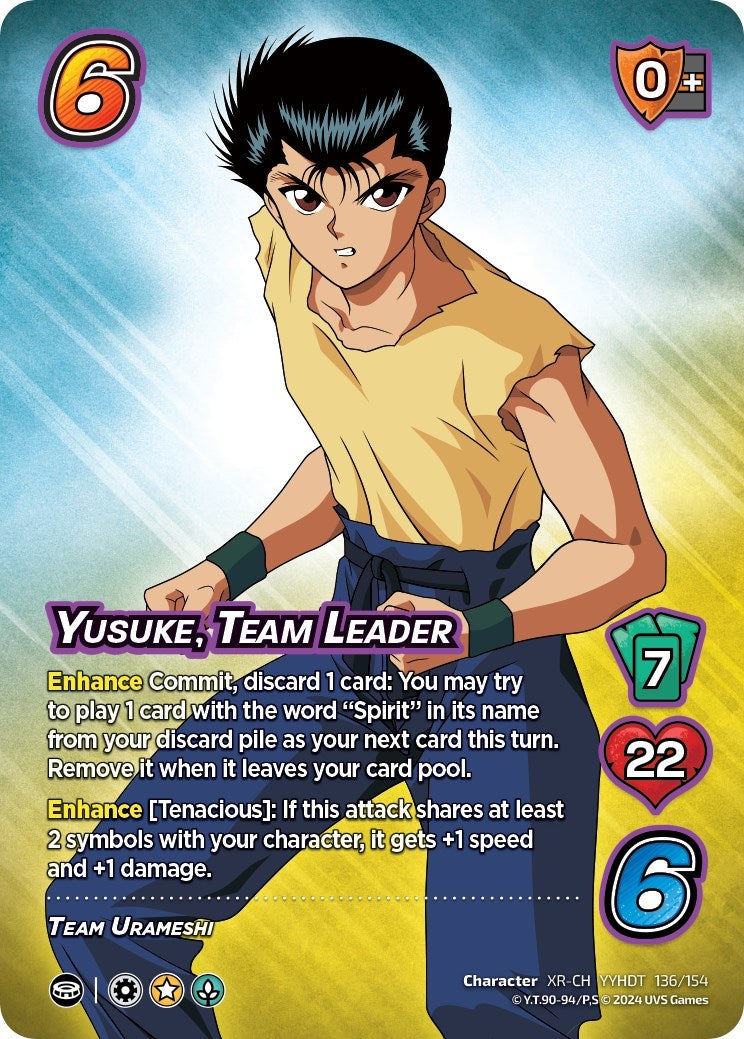 Image for Yusuke, Team Leader (XR) (Yu Yu Hakusho: Dark Tournament) (136/154) - UniVersus