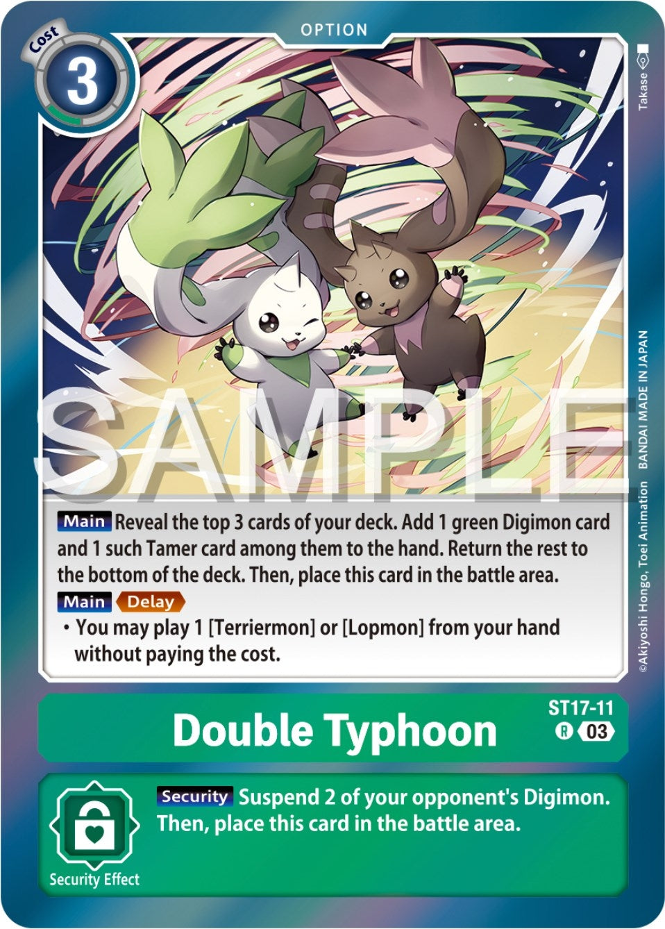 Image for Double Typhoon (ST-17) (ST17-11 R) - Digimon Card Game