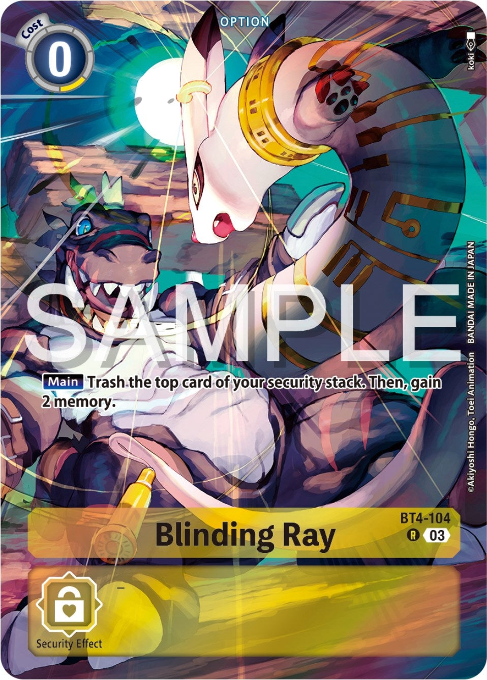 Image for Blinding Ray (Bonus Pack) - Digimon Card Game