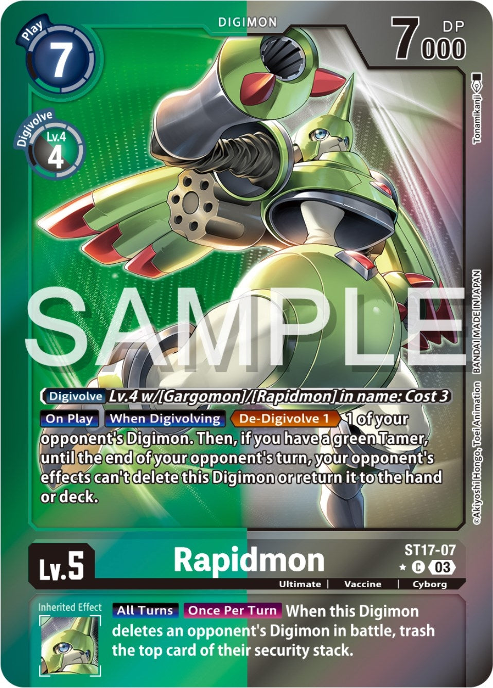 Image for Rapidmon - ST17-07 (Advanced Deck Set Double Typhoon Secret Pack) - Digimon Card Game