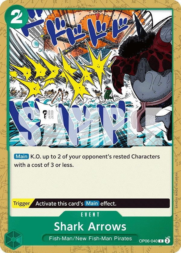Image for Shark Arrows (Wings of the Captain) (OP06-040) - One Piece Card Game