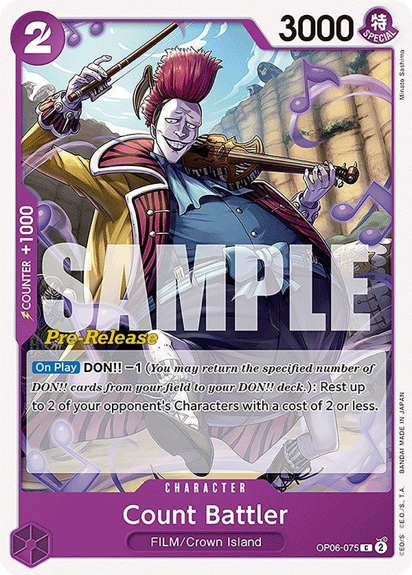 Image for Count Battler (Wings of the Captain Pre-Release Cards) (OP06-075) - One Piece Card Game
