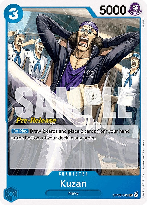 Image for Kuzan (Wings of the Captain Pre-Release Cards) (OP06-045) - One Piece Card Game