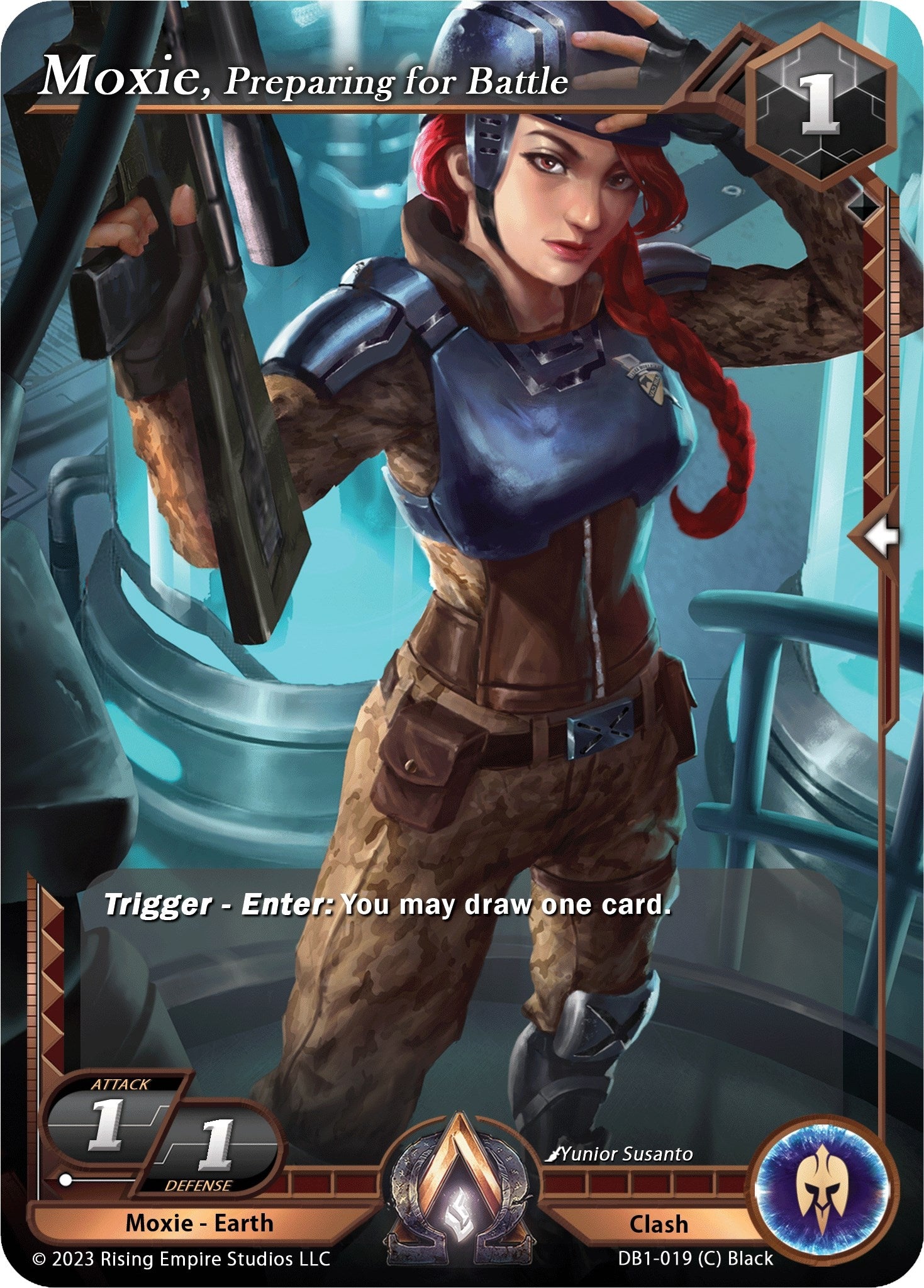 Image for Moxie, Preparing for Battle (Year of the Dragon) (DB1-019) - Alpha Clash