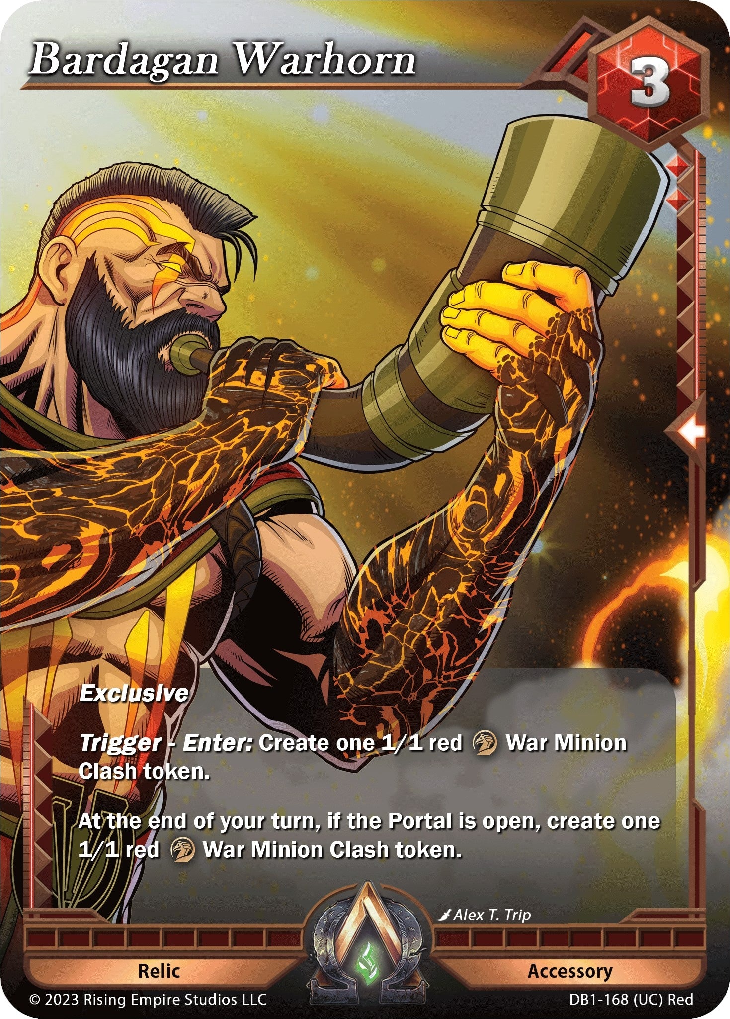 Image for Bardagan Warhorn (Year of the Dragon) (DB1-168) - Alpha Clash