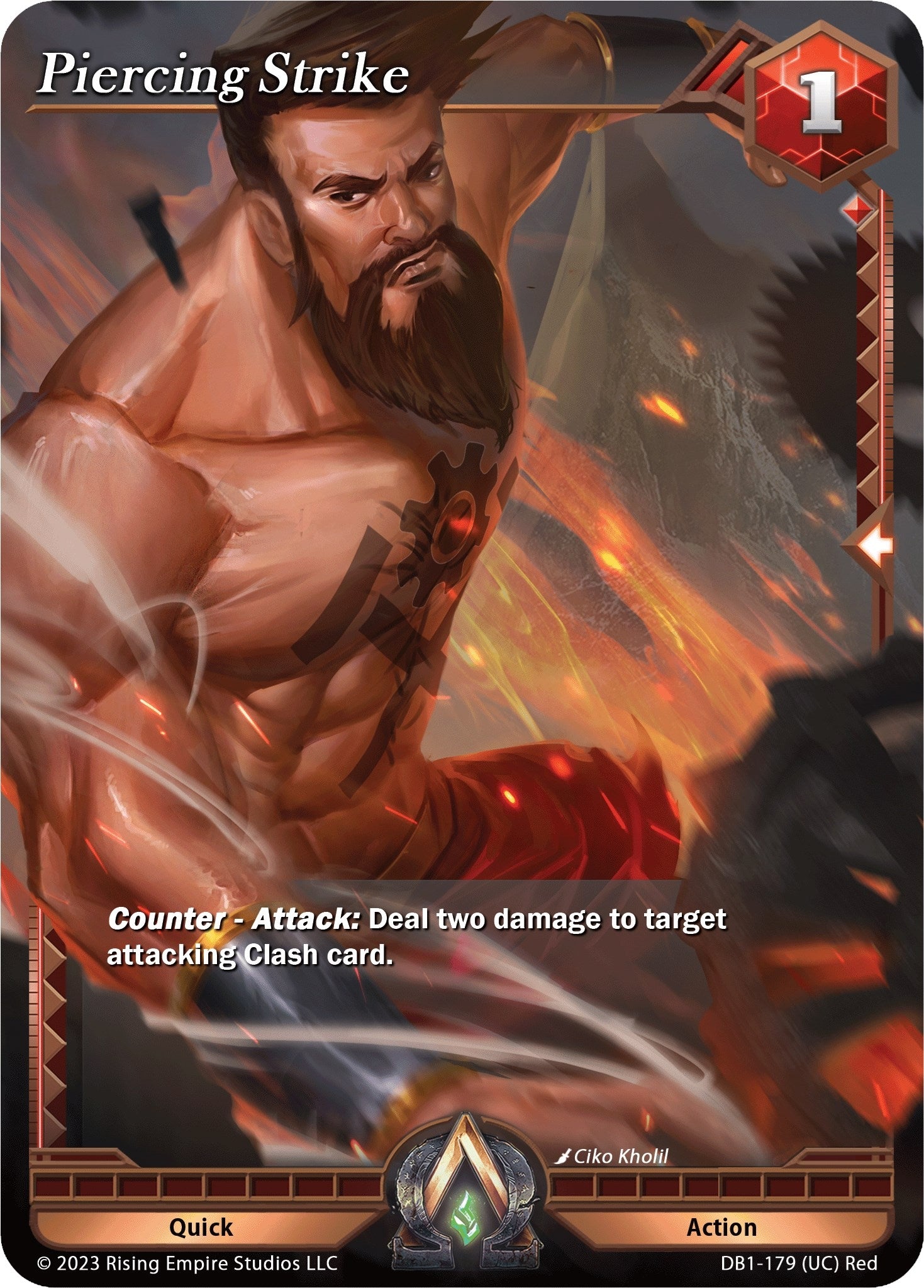 Image for Piercing Strike (Year of the Dragon) (DB1-179) - Alpha Clash
