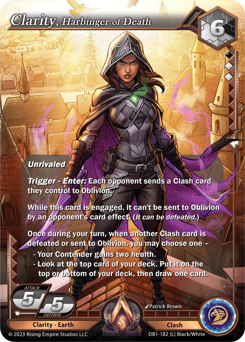 Image for Clarity, Harbinger of Death (Year of the Dragon) (DB1-182) - Alpha Clash