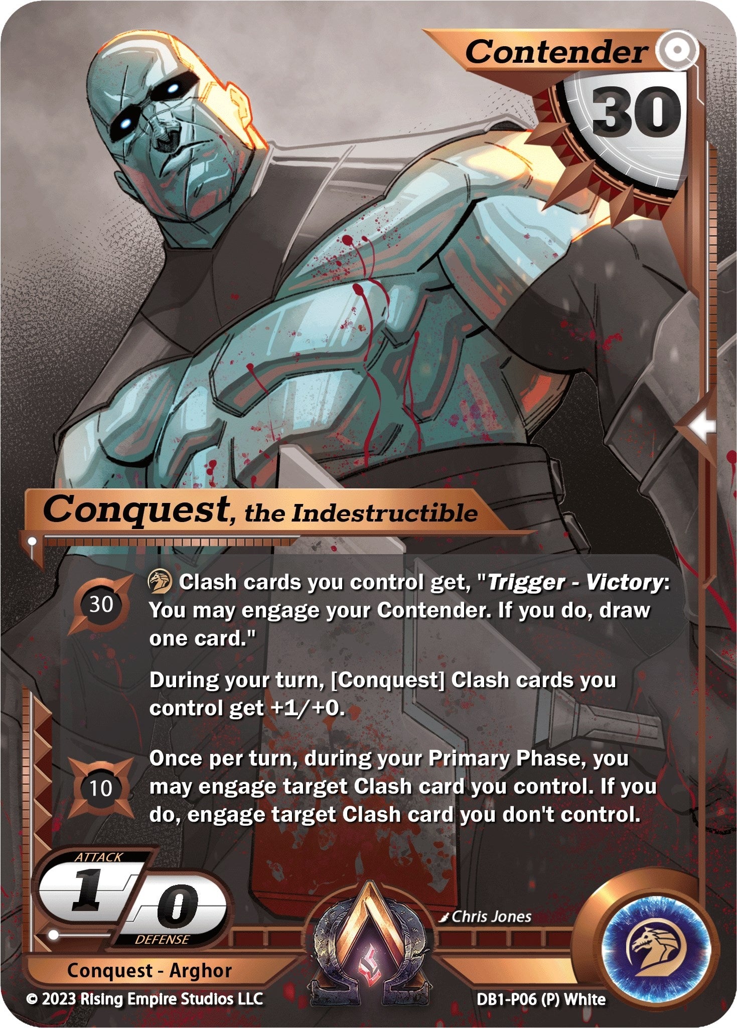 Image for Conquest, the Indestructible (Monochrome) (Year of the Dragon) (DB1-P06) - Alpha Clash