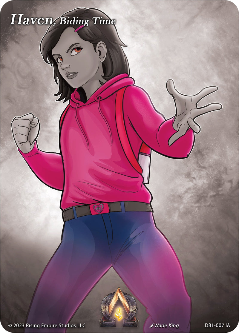 Image for Haven, Biding Time (Iconic Art) (Year of the Dragon) (DB1-007 IA) - Alpha Clash