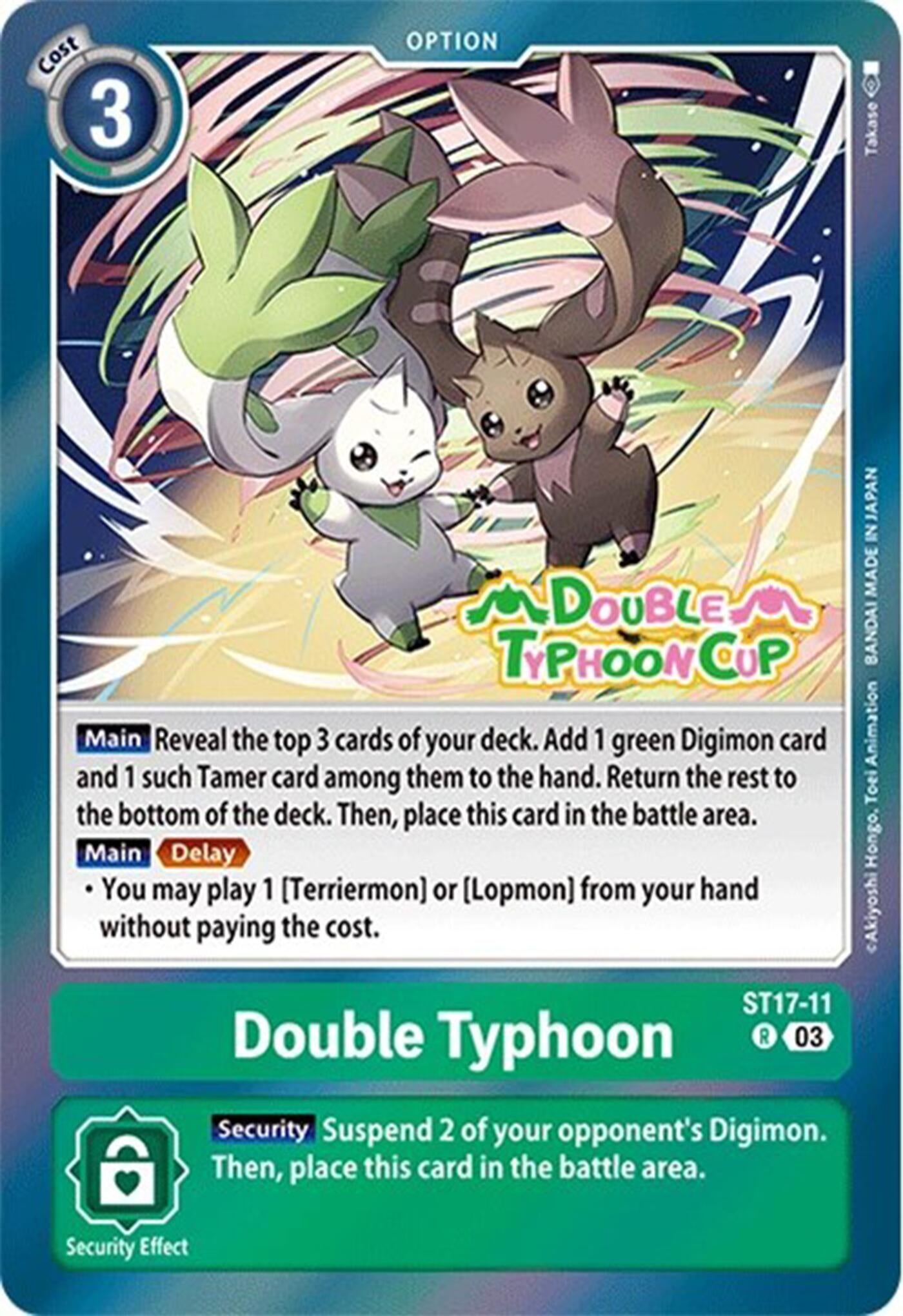Image for Double Typhoon (ST17_PR) (ST17-11 R) - Digimon Card Game
