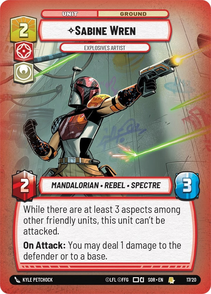 Image for Sabine Wren - Explosives Artist (Spark of Rebellion: Weekly Play Promos) (17/20) - Star Wars: Unlimited