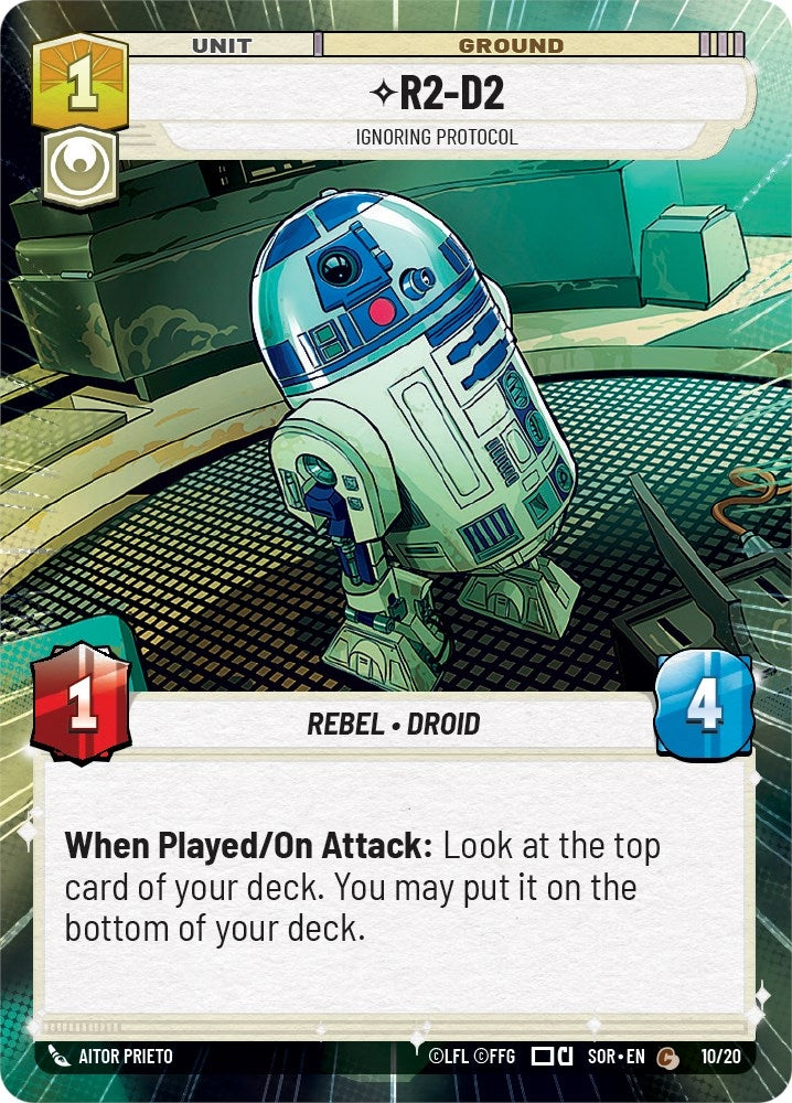 Image for R2-D2 - Ignoring Protocol (Hyperspace) (Spark of Rebellion: Weekly Play Promos) (10/20) - Star Wars: Unlimited