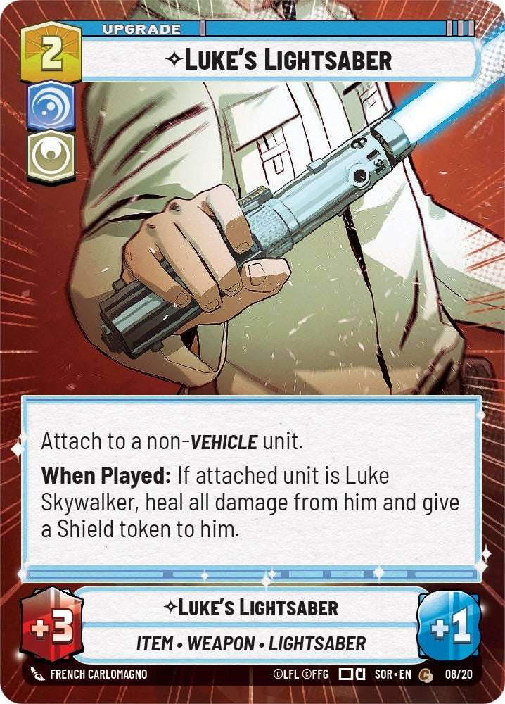 Image for Luke's Lightsaber (Hyperspace) (Spark of Rebellion: Weekly Play Promos) (08/20) - Star Wars: Unlimited