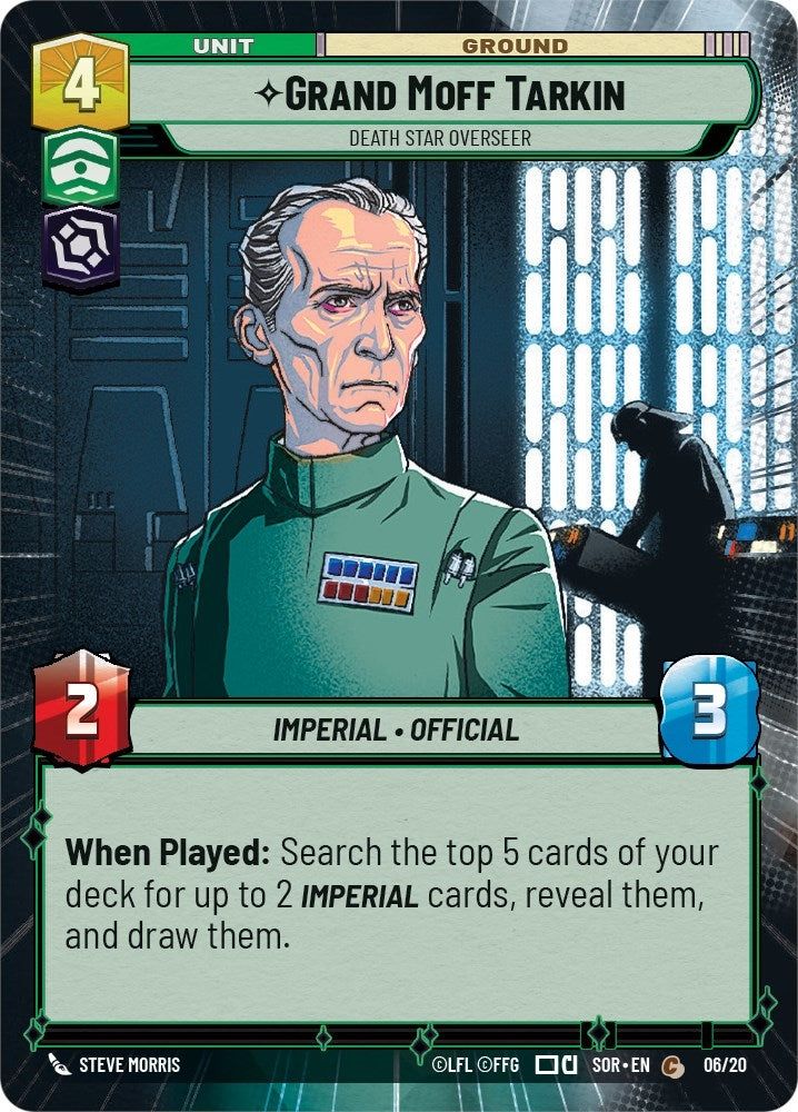 Image for Grand Moff Tarkin - Death Star Overseer (Hyperspace) (Spark of Rebellion: Weekly Play Promos) (06/20) - Star Wars: Unlimited