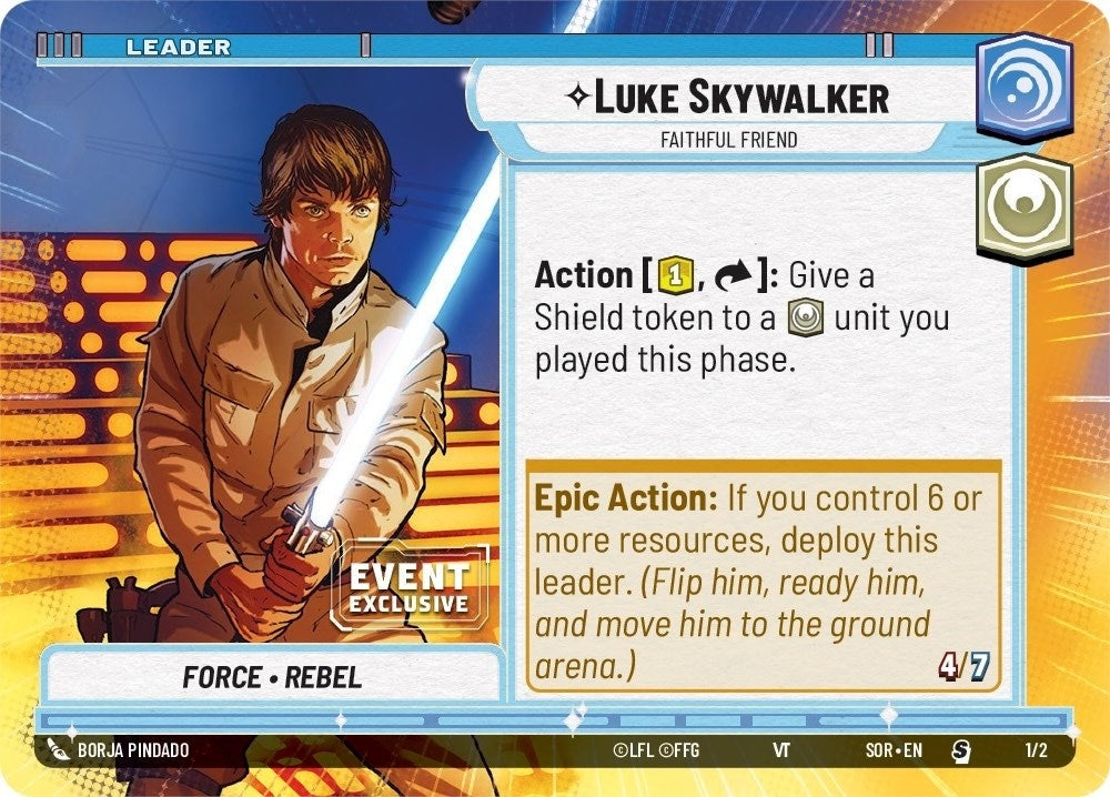 Image for Luke Skywalker - Faithful Friend (Hyperspace) (Event Exclusive Promos) (1/2) - Star Wars: Unlimited