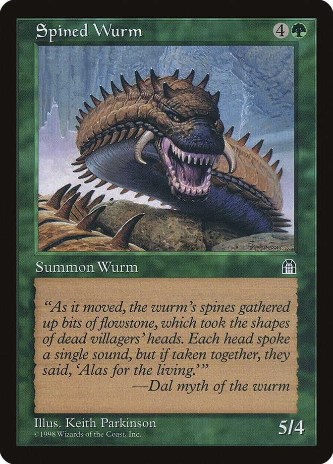Image for Spined Wurm (Stronghold) - Magic: The Gathering