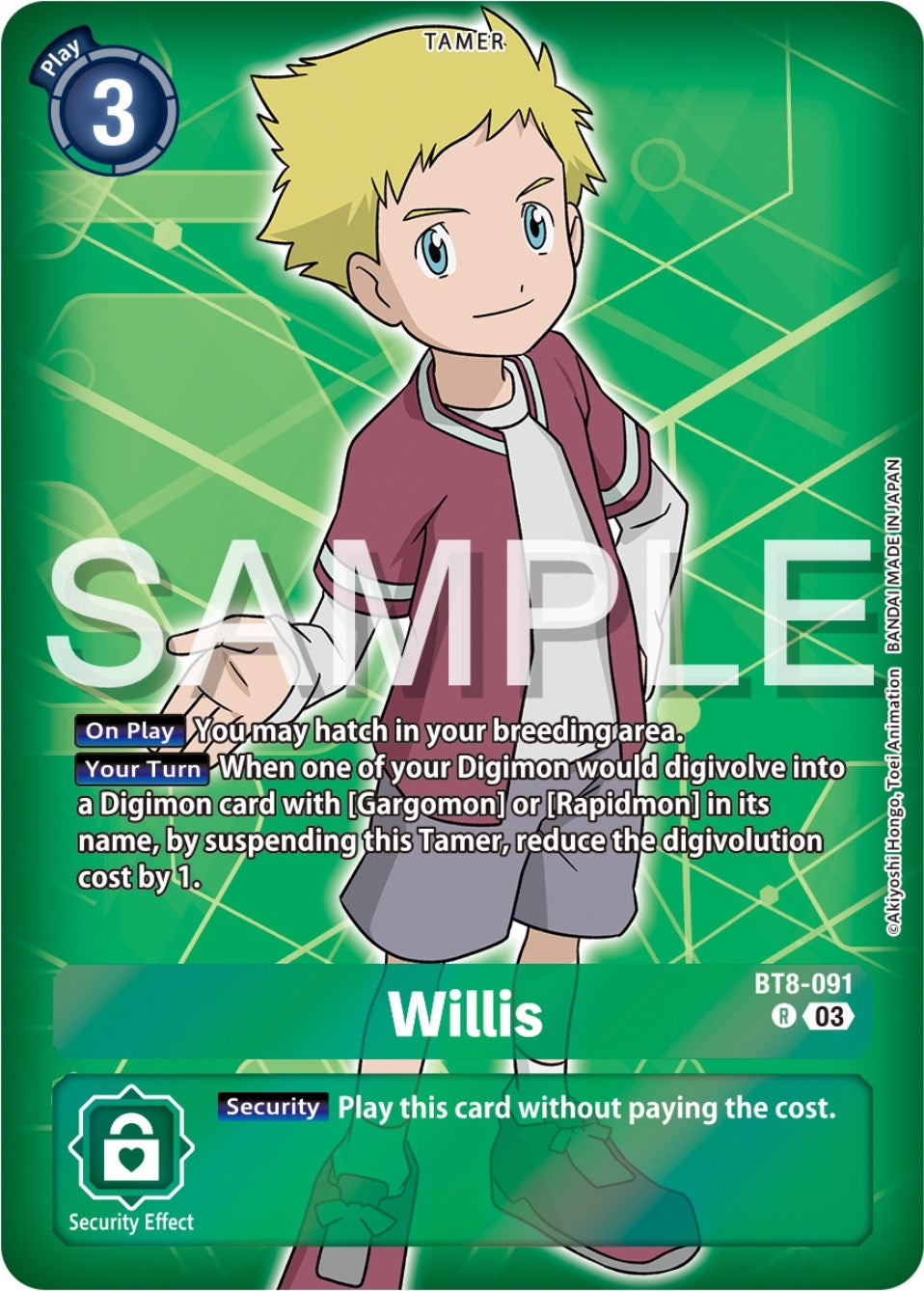 Image for Willis (Reprint) (ST-17) (BT8-091 R) - Digimon Card Game