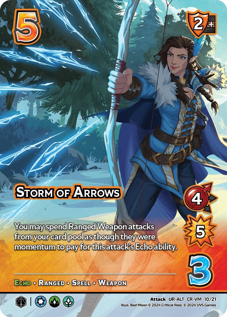 Image for Storm of Arrows (Alternate Art) (Challenger Series: Vox Machina and Mighty Nein) (CR-VM 10/21) - UniVersus