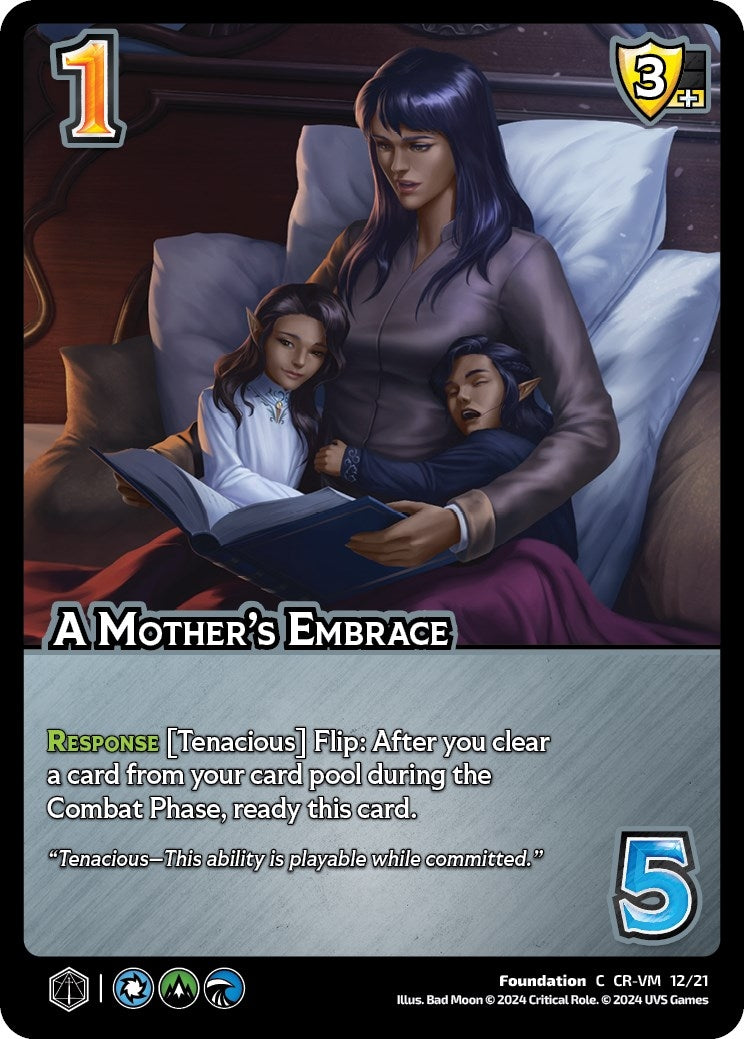 Image for A Mother's Embrace (Challenger Series: Vox Machina and Mighty Nein) (CR-VM 12/21) - UniVersus