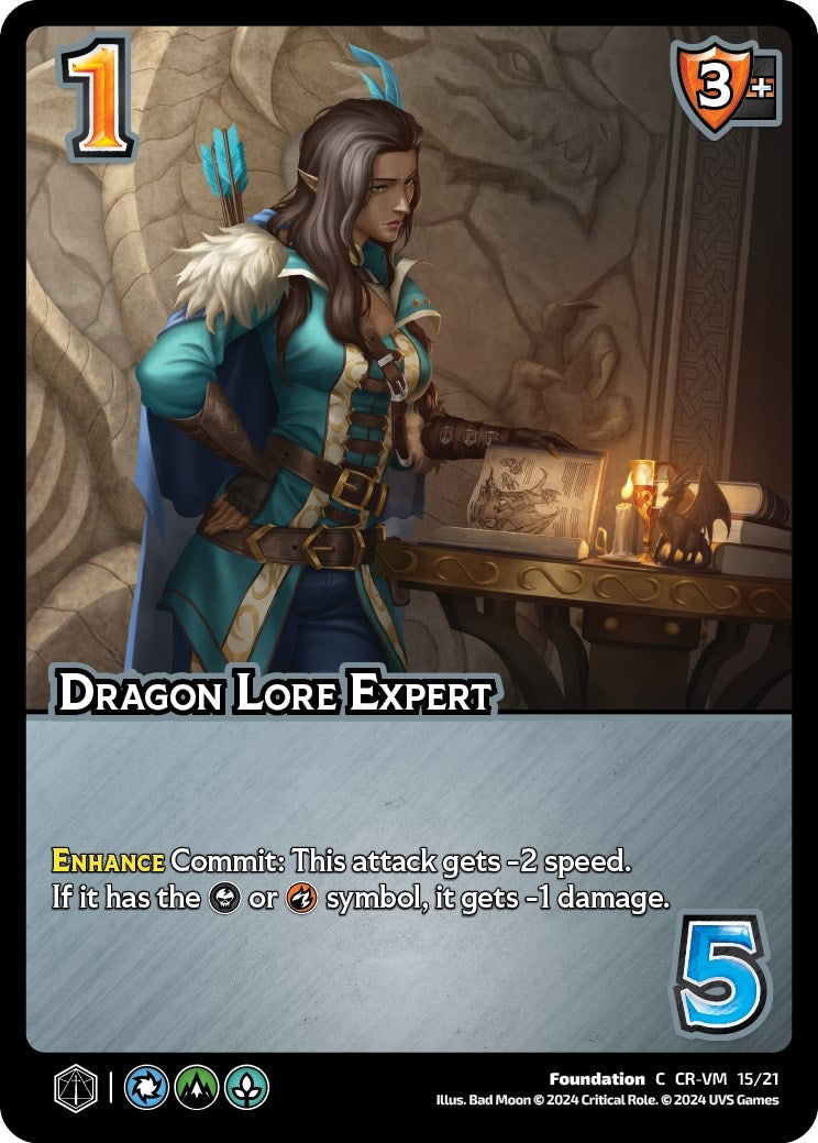 Image for Dragon Lore Expert (Challenger Series: Vox Machina and Mighty Nein) (CR-VM 15/21) - UniVersus