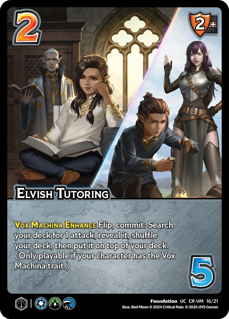Image for Elvish Tutoring (Challenger Series: Vox Machina and Mighty Nein) (CR-VM 16/21) - UniVersus