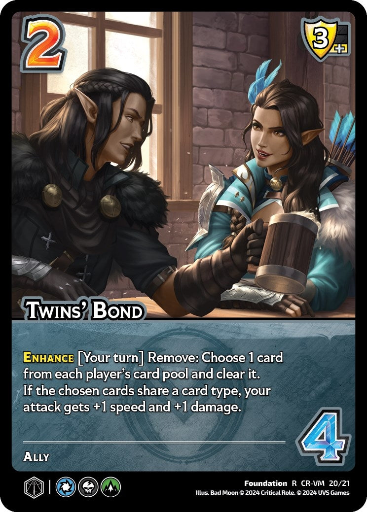 Image for Twins' Bond (Challenger Series: Vox Machina and Mighty Nein) (CR-VM 20/21) - UniVersus