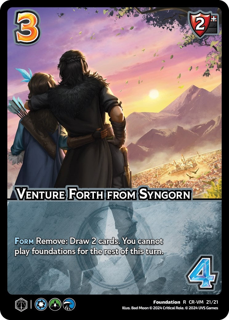 Image for Venture Forth from Syngorn (Challenger Series: Vox Machina and Mighty Nein) (CR-VM 21/21) - UniVersus