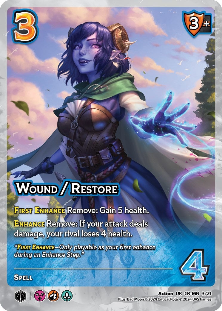 Image for Wound / Restore (Challenger Series: Vox Machina and Mighty Nein) (CR-MN 3/21) - UniVersus