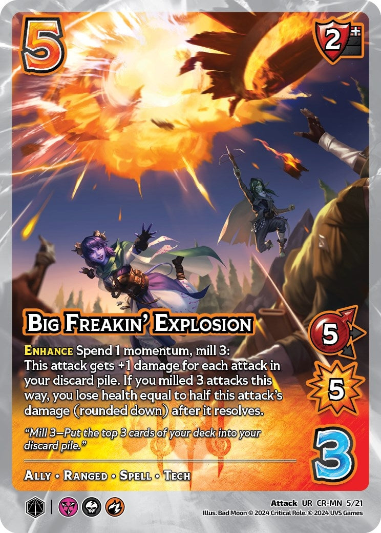 Image for Big Freakin' Explosion (Challenger Series: Vox Machina and Mighty Nein) (CR-MN 5/21) - UniVersus