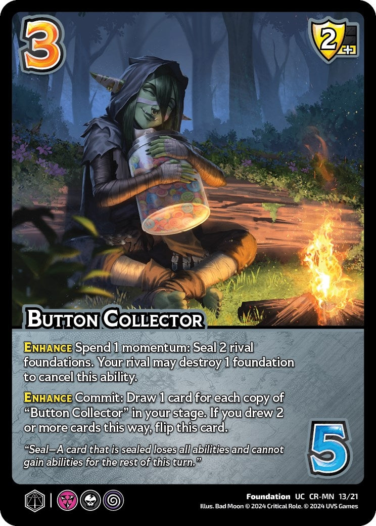 Image for Button Collector (Challenger Series: Vox Machina and Mighty Nein) (CR-MN 13/21) - UniVersus