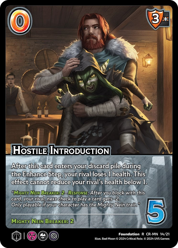 Image for Hostile Introduction (Challenger Series: Vox Machina and Mighty Nein) (CR-MN 14/21) - UniVersus