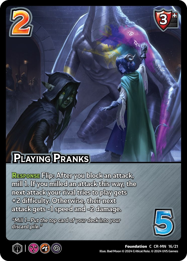 Image for Playing Pranks (Challenger Series: Vox Machina and Mighty Nein) (CR-MN 16/21) - UniVersus