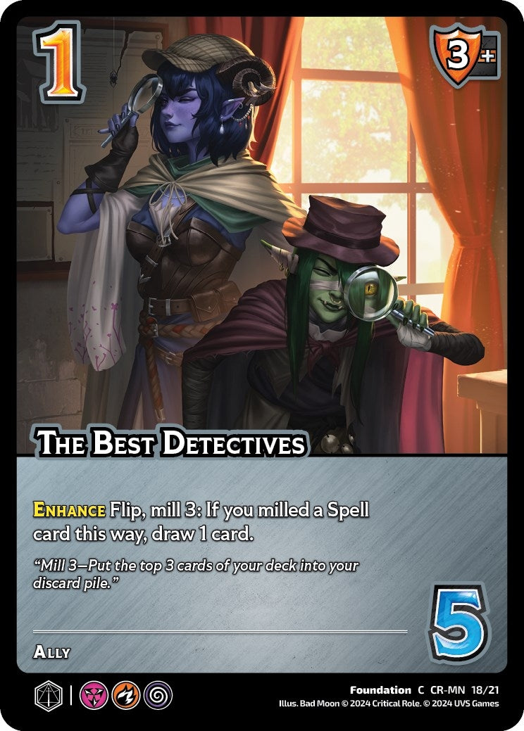 Image for The Best Detectives (Challenger Series: Vox Machina and Mighty Nein) (CR-MN 18/21) - UniVersus