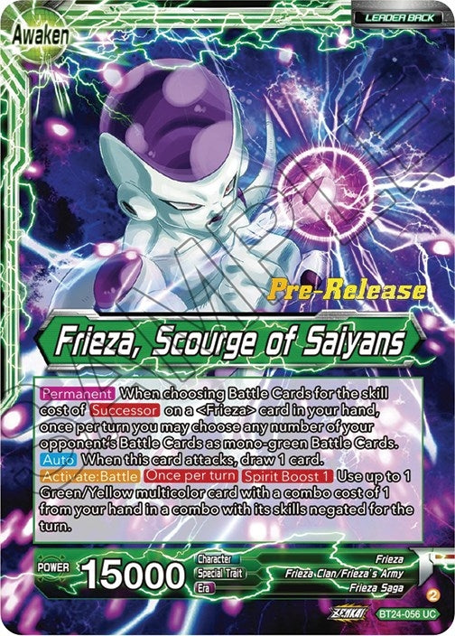 Image for Frieza // Frieza, Scourge of Saiyans (Beyond Generations Pre-Release Cards) (BT24-056) - Dragon Ball Super: Masters