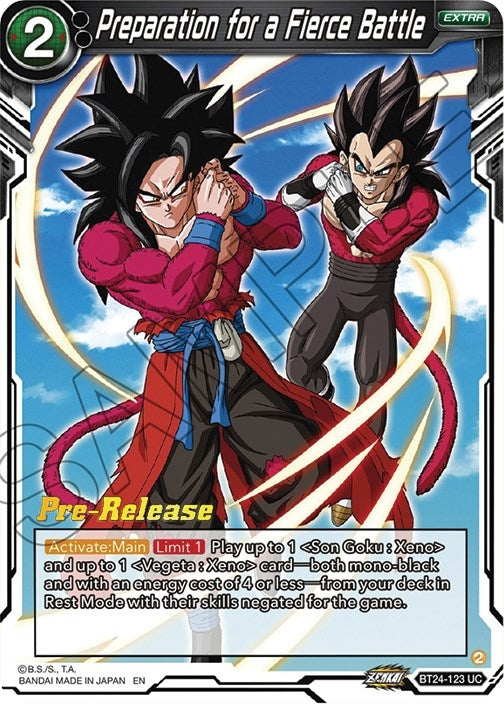 Image for Preparation for a Fierce Battle (Beyond Generations Pre-Release Cards) (BT24-123) - Dragon Ball Super: Masters