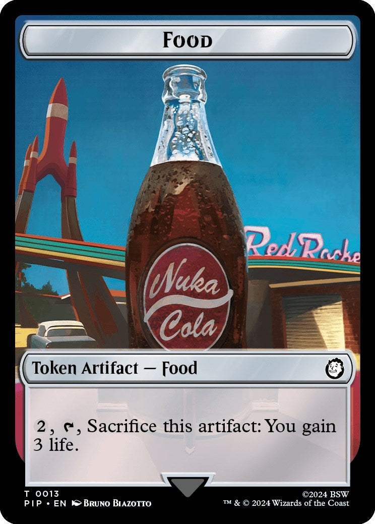Image for Food (0013) // Wasteland Survival Guide Double-Sided Token (Universes Beyond: Fallout) (13 // 20) - Magic: The Gathering