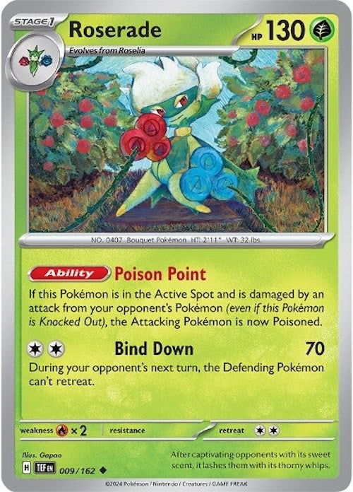 Image for Roserade (SV05: Temporal Forces) (009/162) - Pokemon
