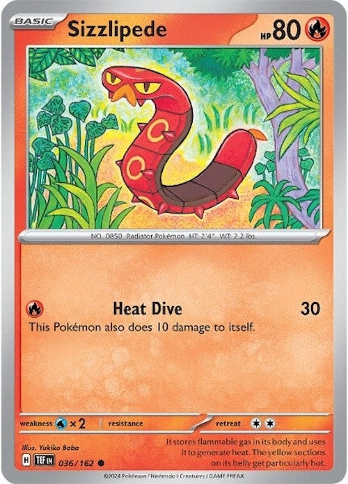 Image for Sizzlipede (SV05: Temporal Forces) (036/162) - Pokemon