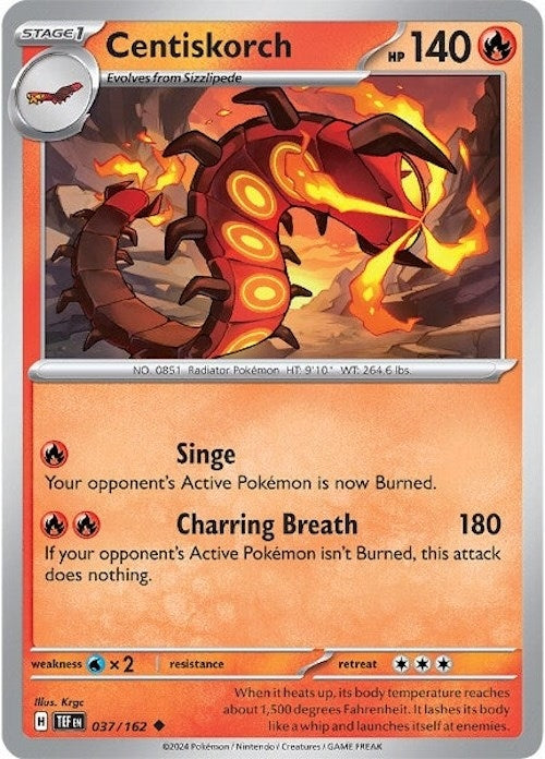 Image for Centiskorch (SV05: Temporal Forces) (037/162) - Pokemon