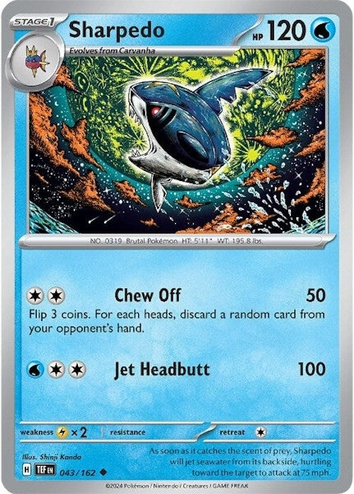 Image for Sharpedo (SV05: Temporal Forces) (043/162) - Pokemon