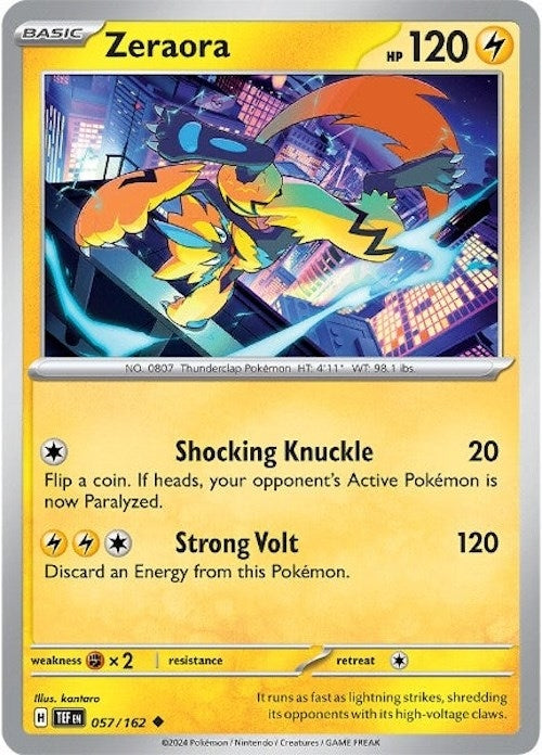 Image for Zeraora (SV05: Temporal Forces) (057/162) - Pokemon