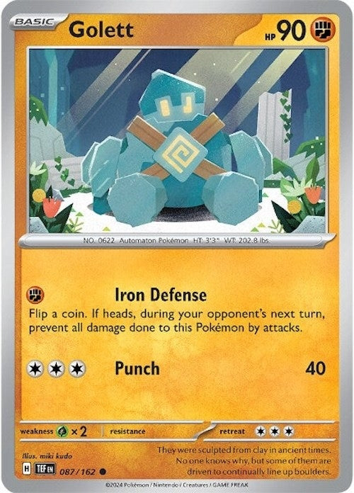 Image for Golett (SV05: Temporal Forces) (087/162) - Pokemon